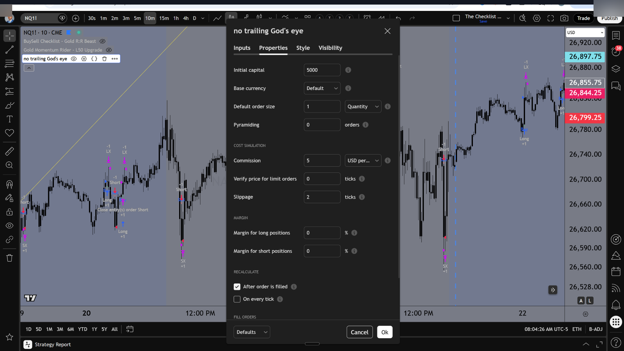 Stress Test Settings screenshot 1